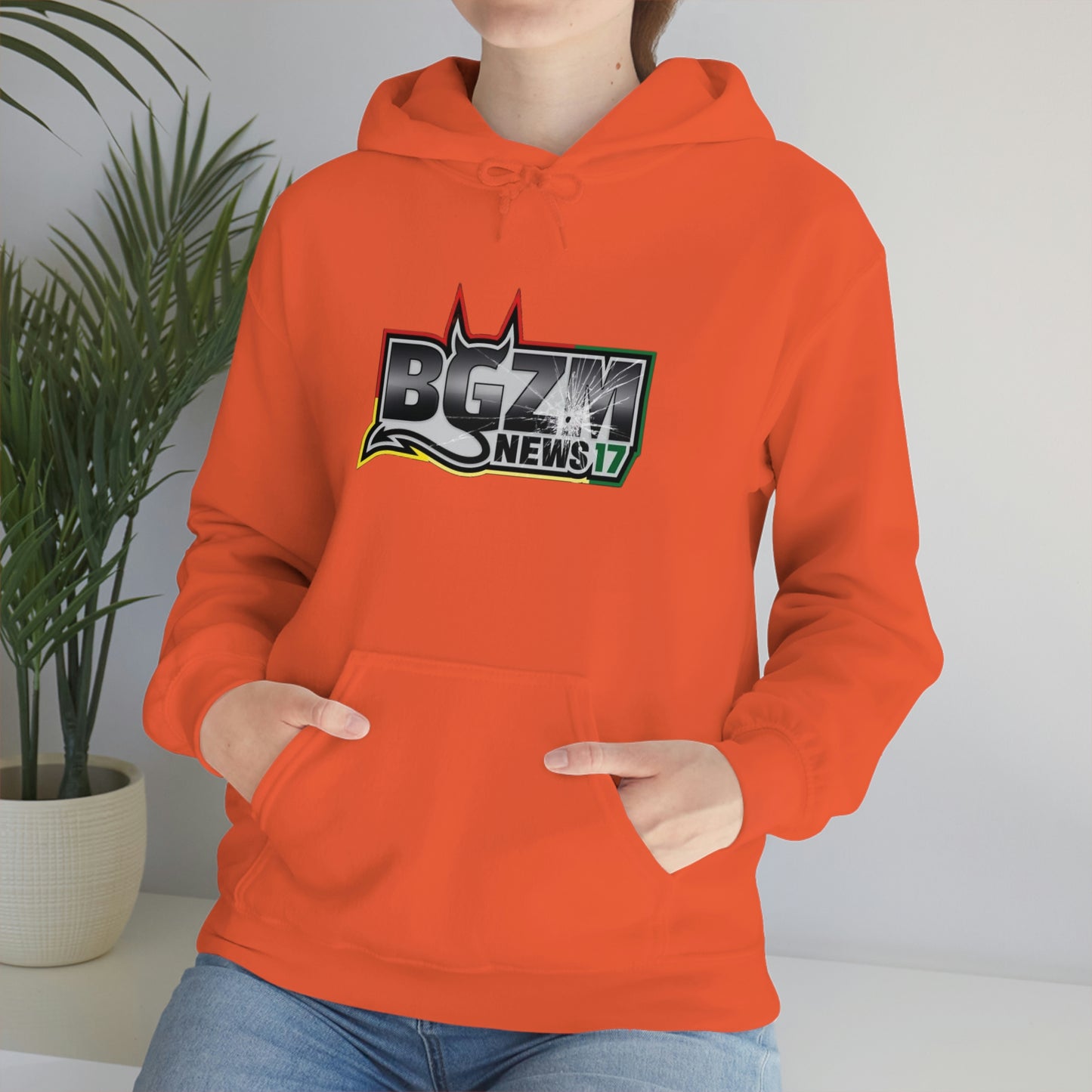 Unisex Heavy Blend™ BGZM NEWS 17 SHOT LOGO Hooded Sweatshirt