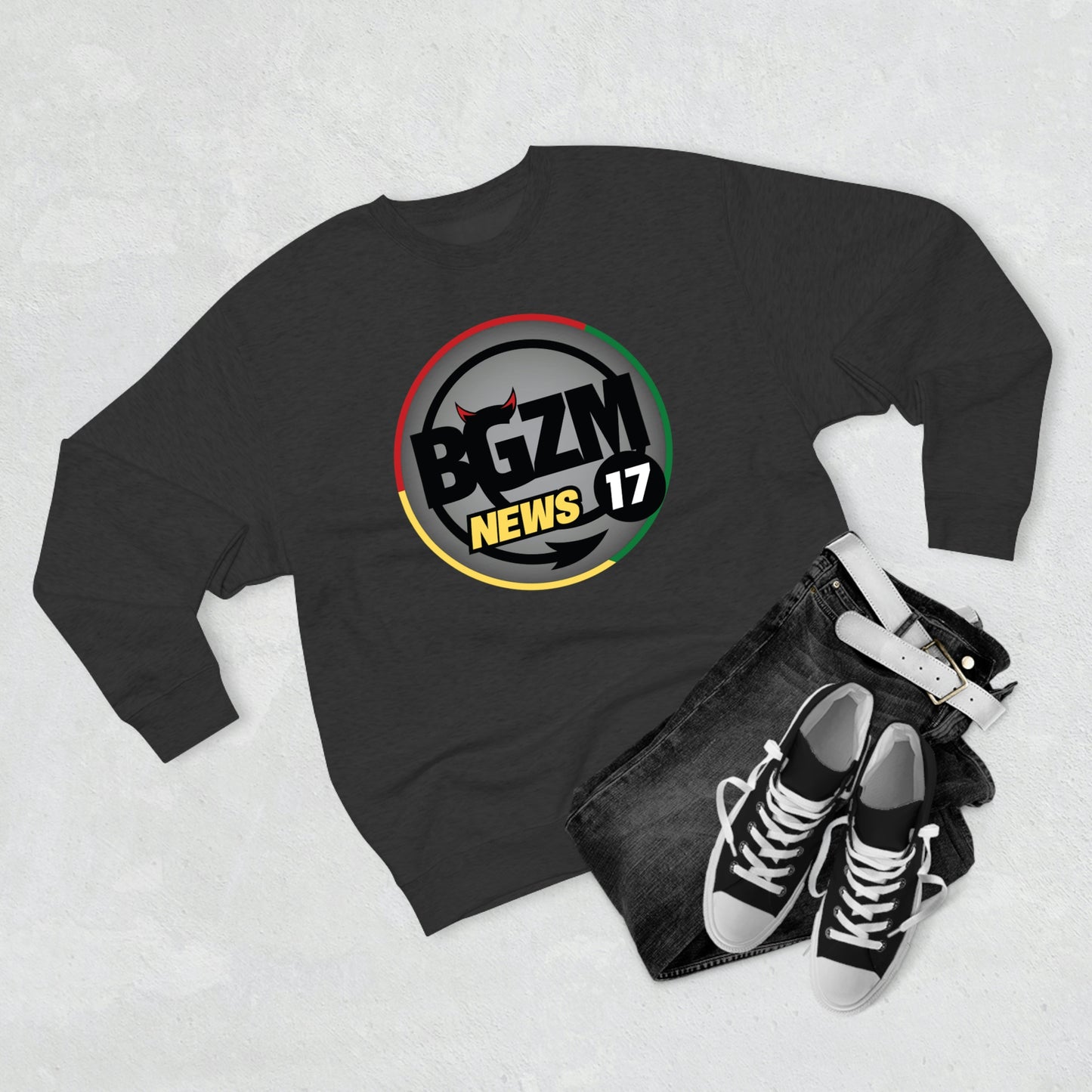 Unisex BGZM NEWS 17 Premium Crewneck Sweatshirt