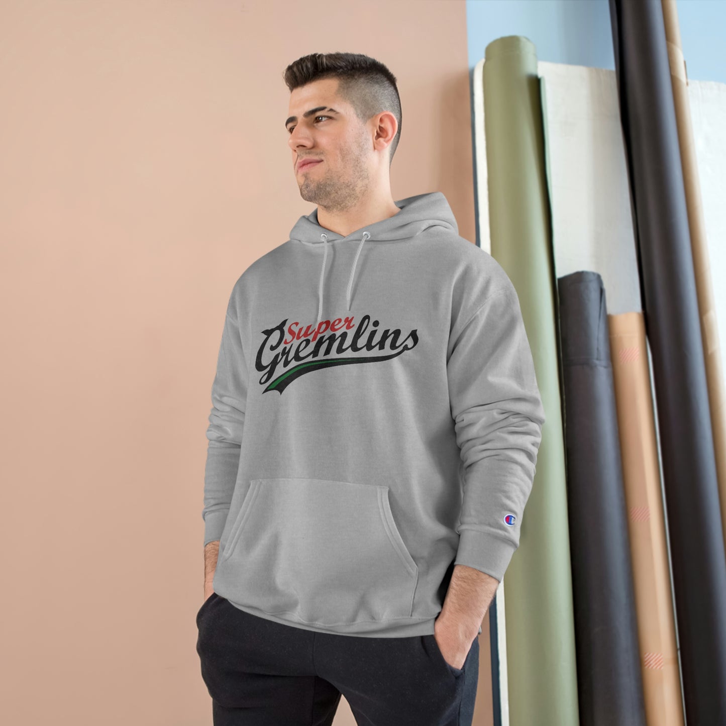 Super Gremlins logo Champion Hoodie