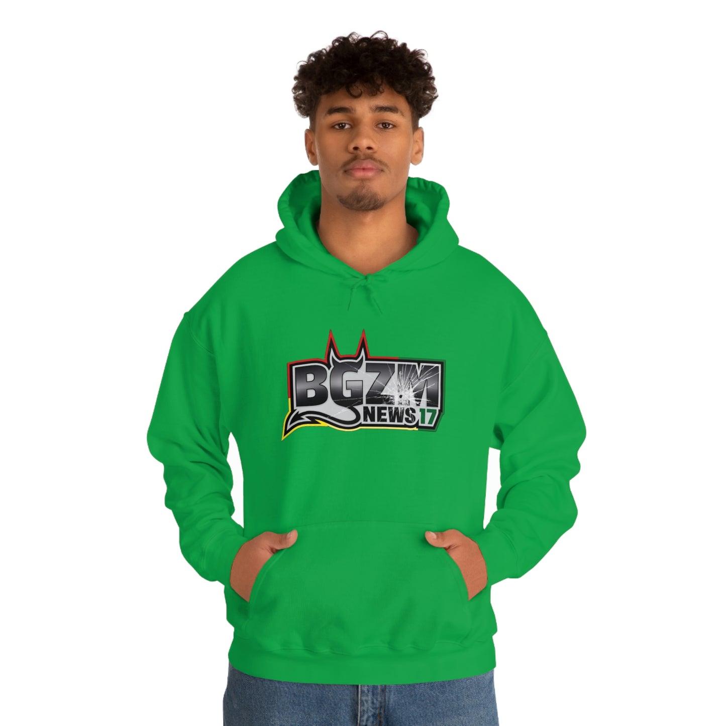 Unisex Heavy Blend™ BGZM NEWS 17 SHOT LOGO Hooded Sweatshirt