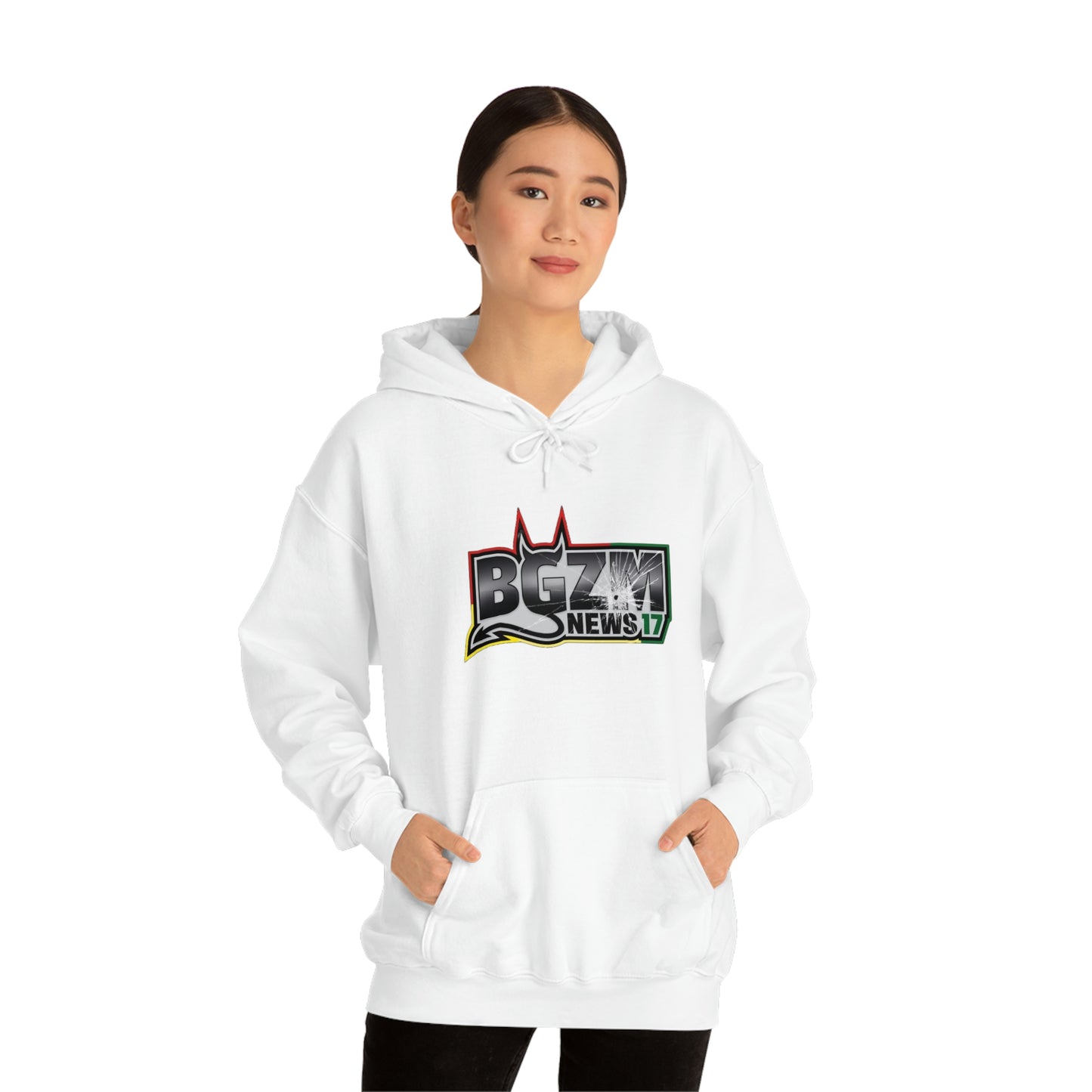 Unisex Heavy Blend™ BGZM NEWS 17 SHOT LOGO Hooded Sweatshirt