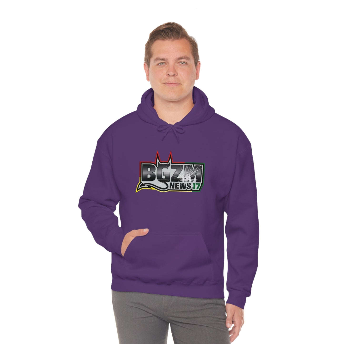 Unisex Heavy Blend™ BGZM NEWS 17 SHOT LOGO Hooded Sweatshirt