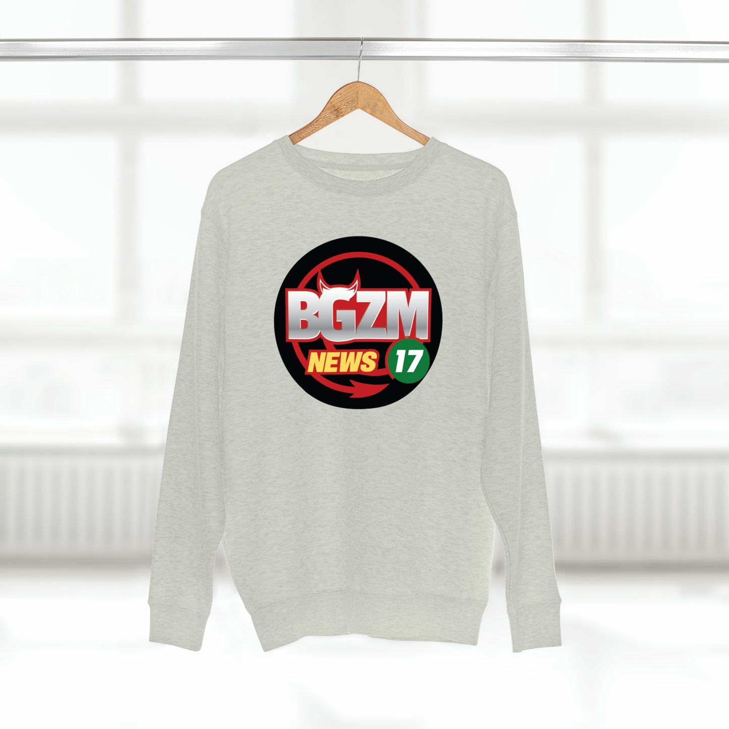 Unisex BGZM NEWS 17 Premium Crewneck Sweatshirt