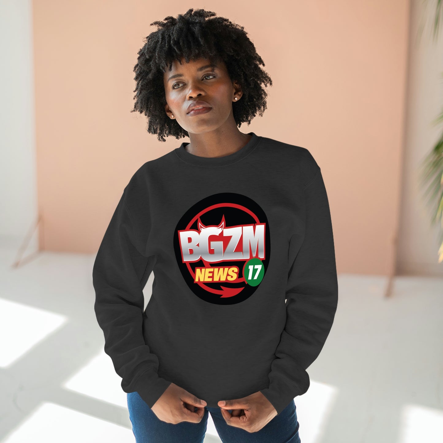 Unisex BGZM NEWS 17 Premium Crewneck Sweatshirt