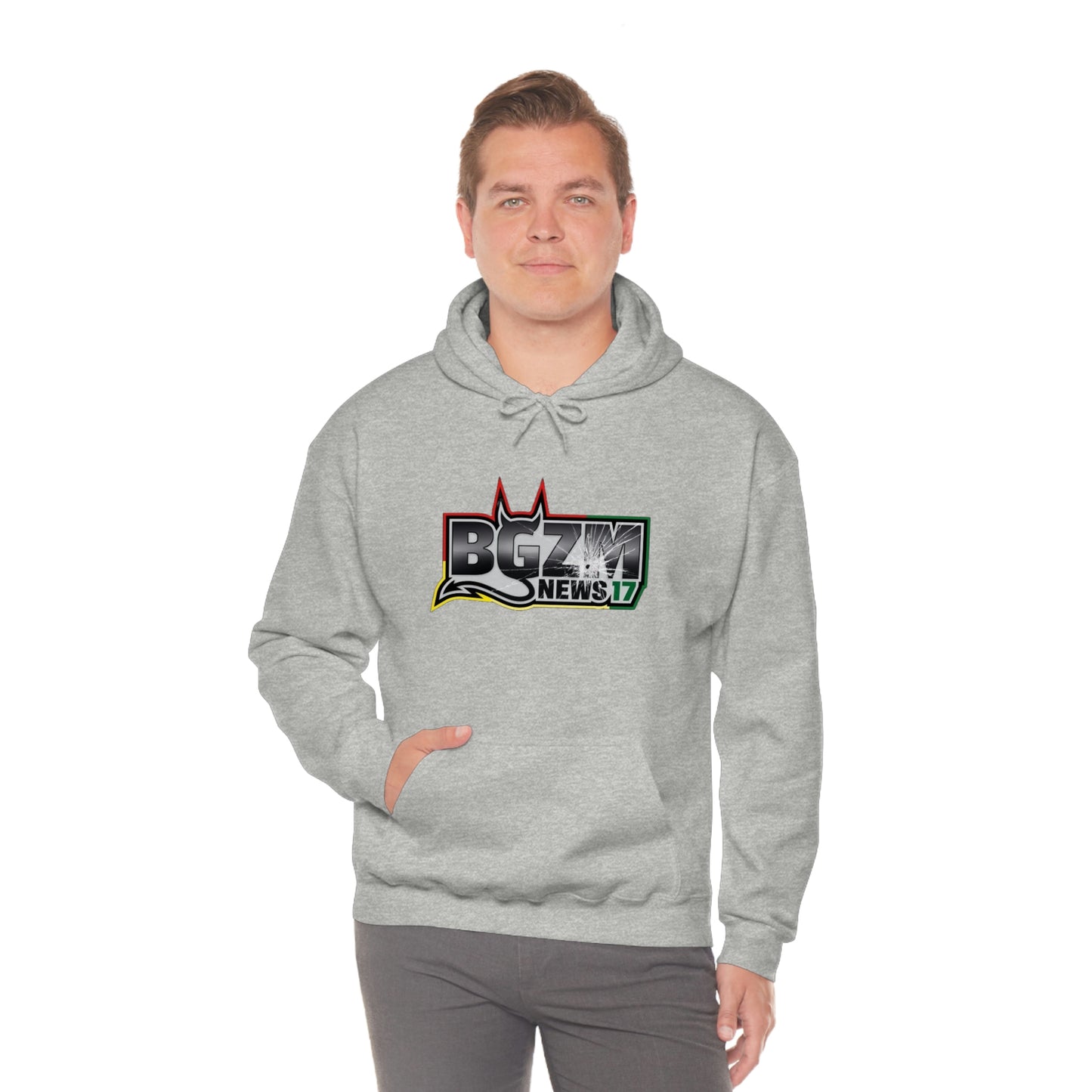 Unisex Heavy Blend™ BGZM NEWS 17 SHOT LOGO Hooded Sweatshirt