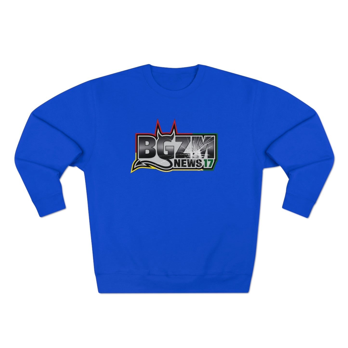 Unisex BGZM NEWS 17 SHOT LOGO Premium Crewneck Sweatshirt