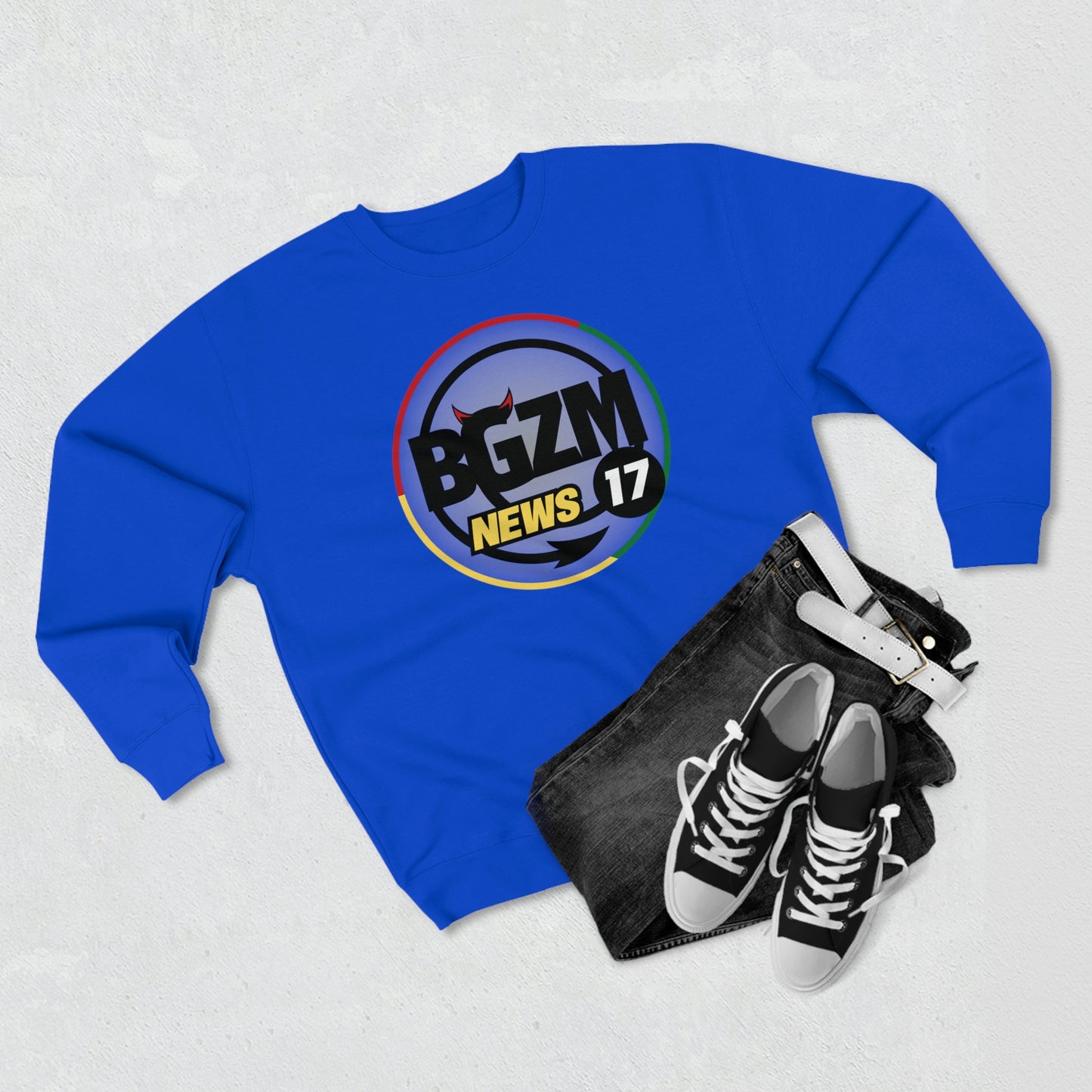 Unisex BGZM NEWS 17 Premium Crewneck Sweatshirt
