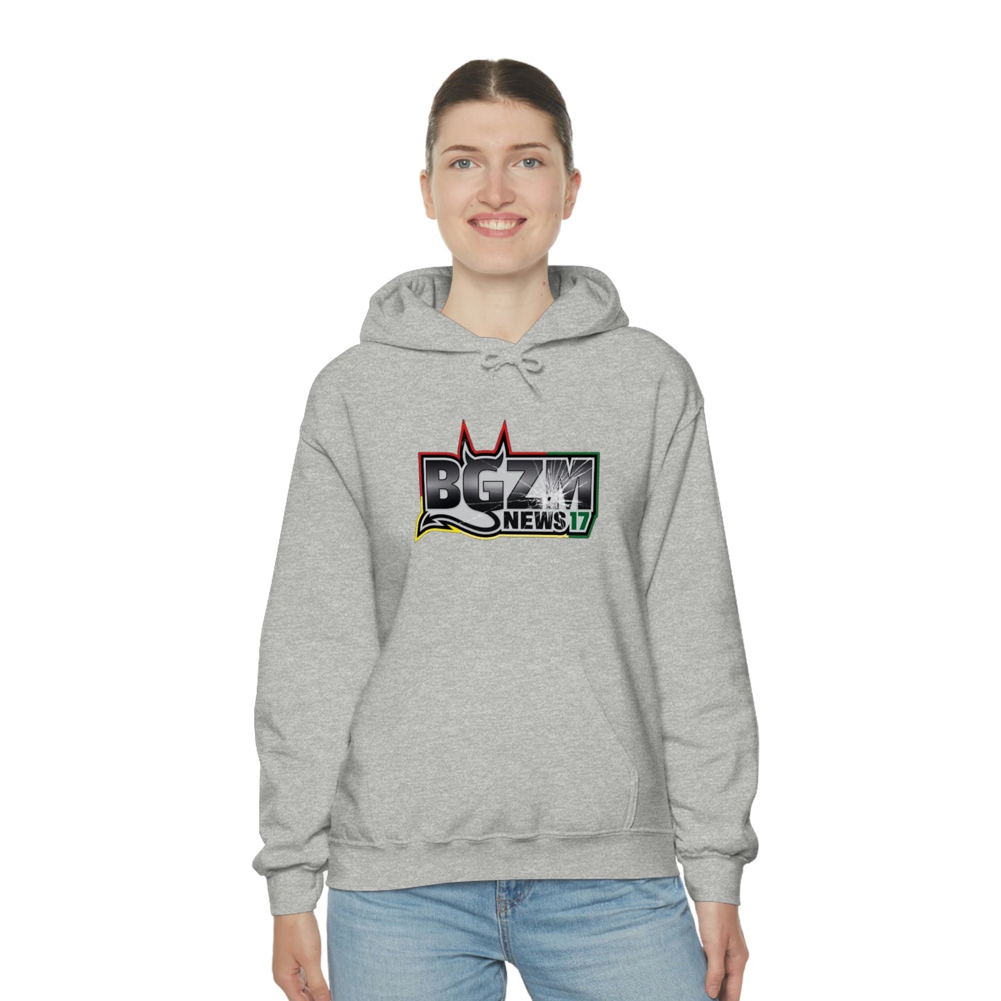Unisex Heavy Blend™ BGZM NEWS 17 SHOT LOGO Hooded Sweatshirt