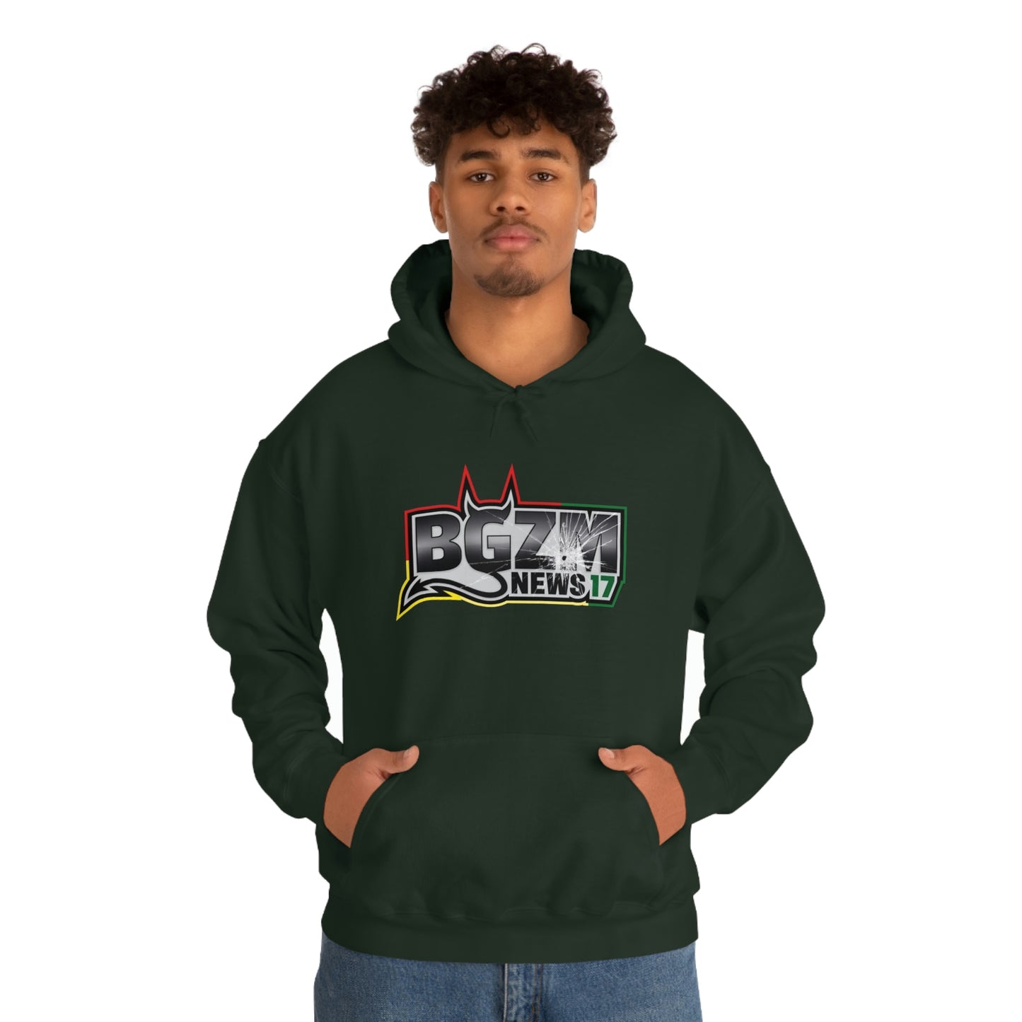 Unisex Heavy Blend™ BGZM NEWS 17 SHOT LOGO Hooded Sweatshirt
