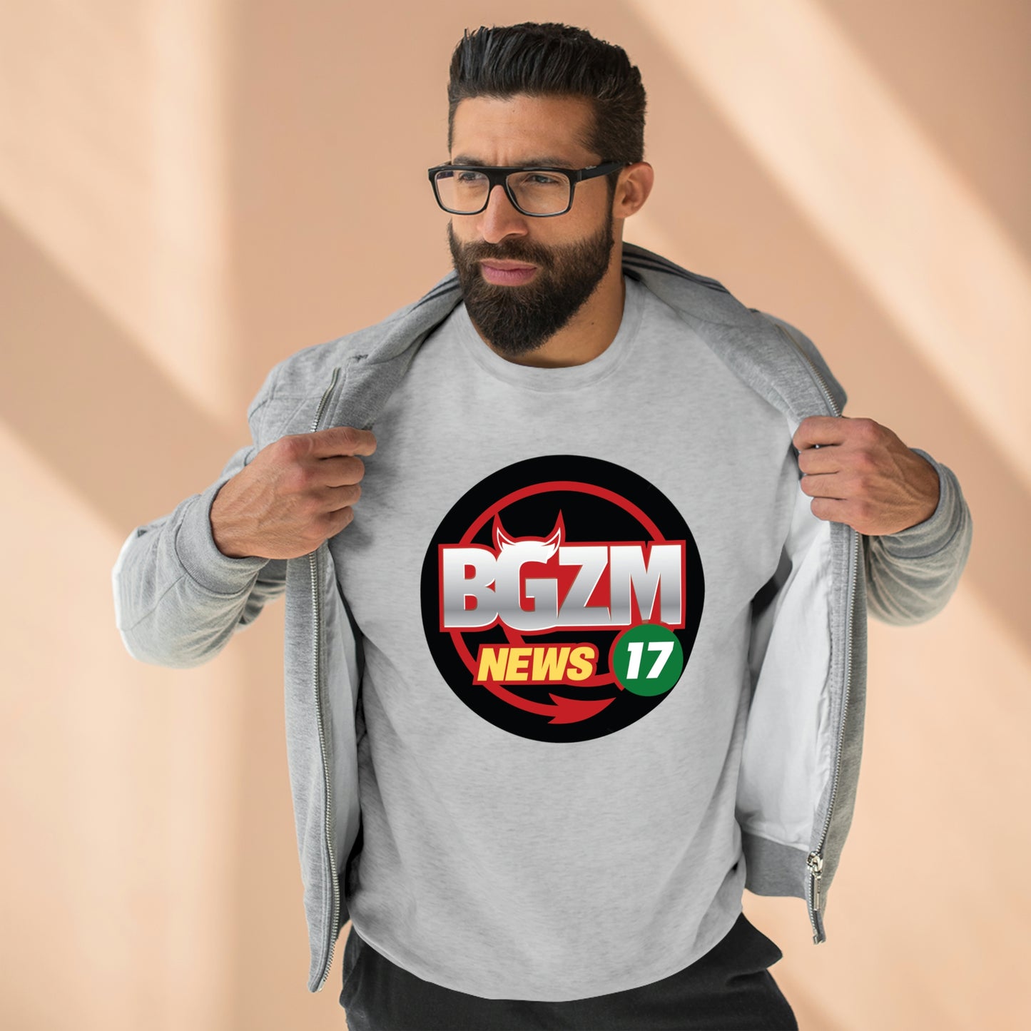 Unisex BGZM NEWS 17 Premium Crewneck Sweatshirt
