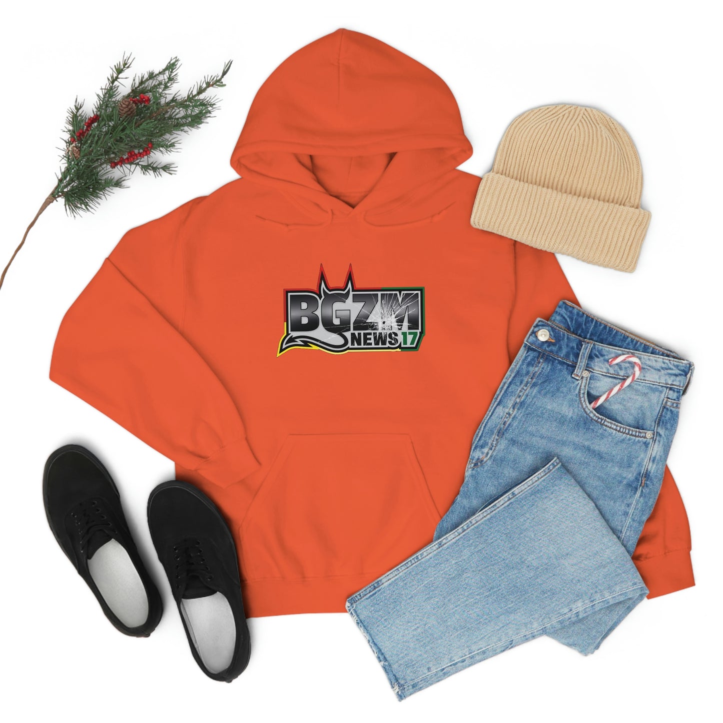 Unisex Heavy Blend™ BGZM NEWS 17 SHOT LOGO Hooded Sweatshirt