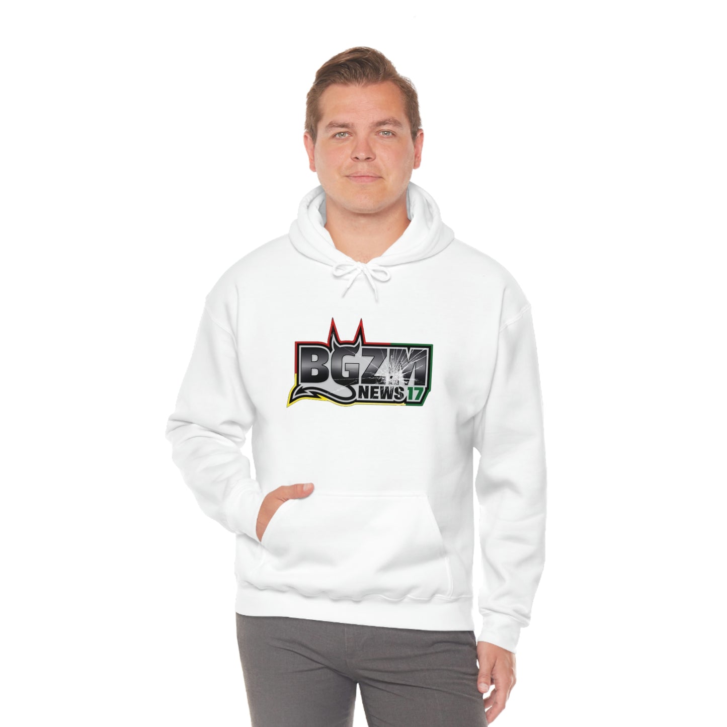 Unisex Heavy Blend™ BGZM NEWS 17 SHOT LOGO Hooded Sweatshirt