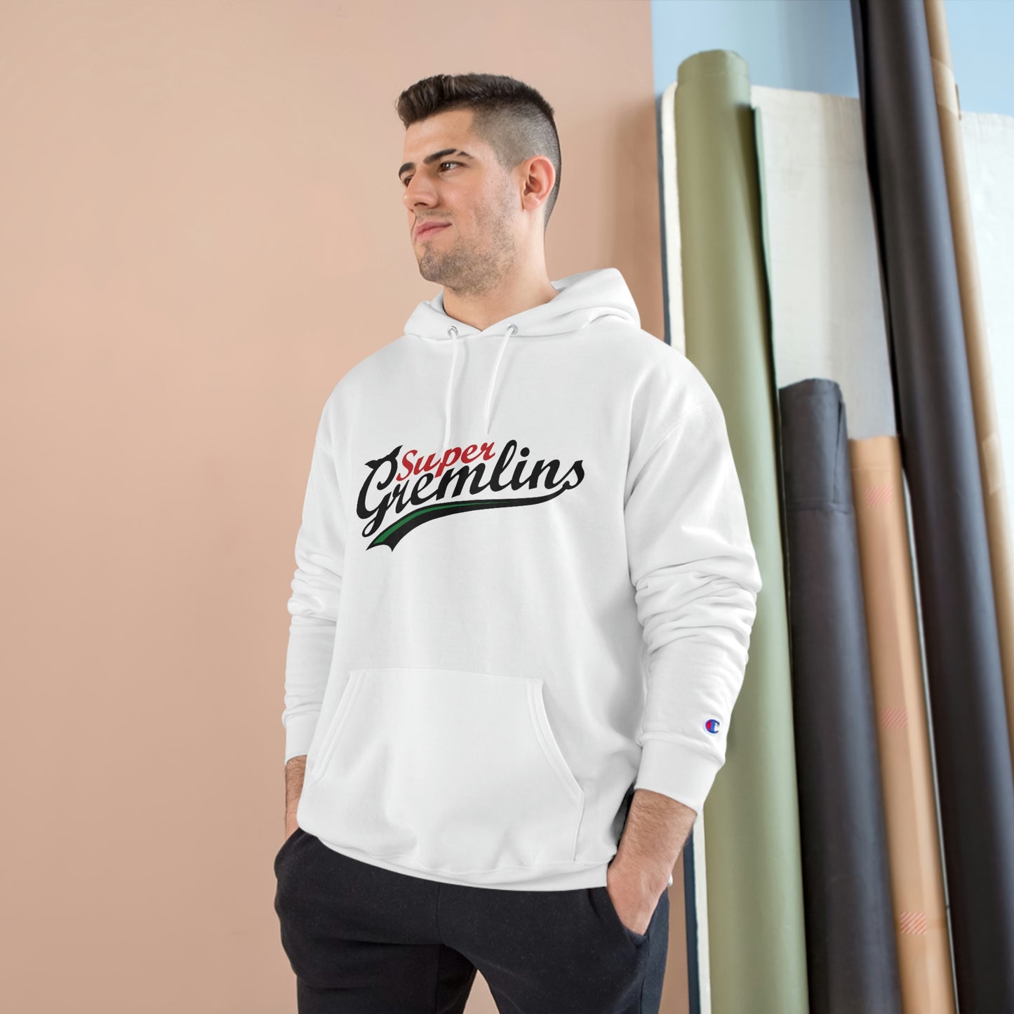 Super Gremlins logo Champion Hoodie
