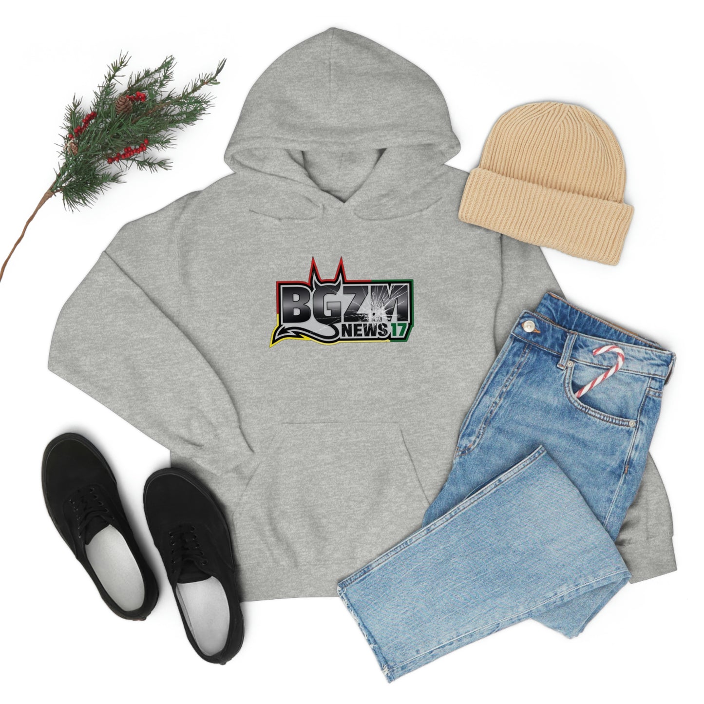 Unisex Heavy Blend™ BGZM NEWS 17 SHOT LOGO Hooded Sweatshirt