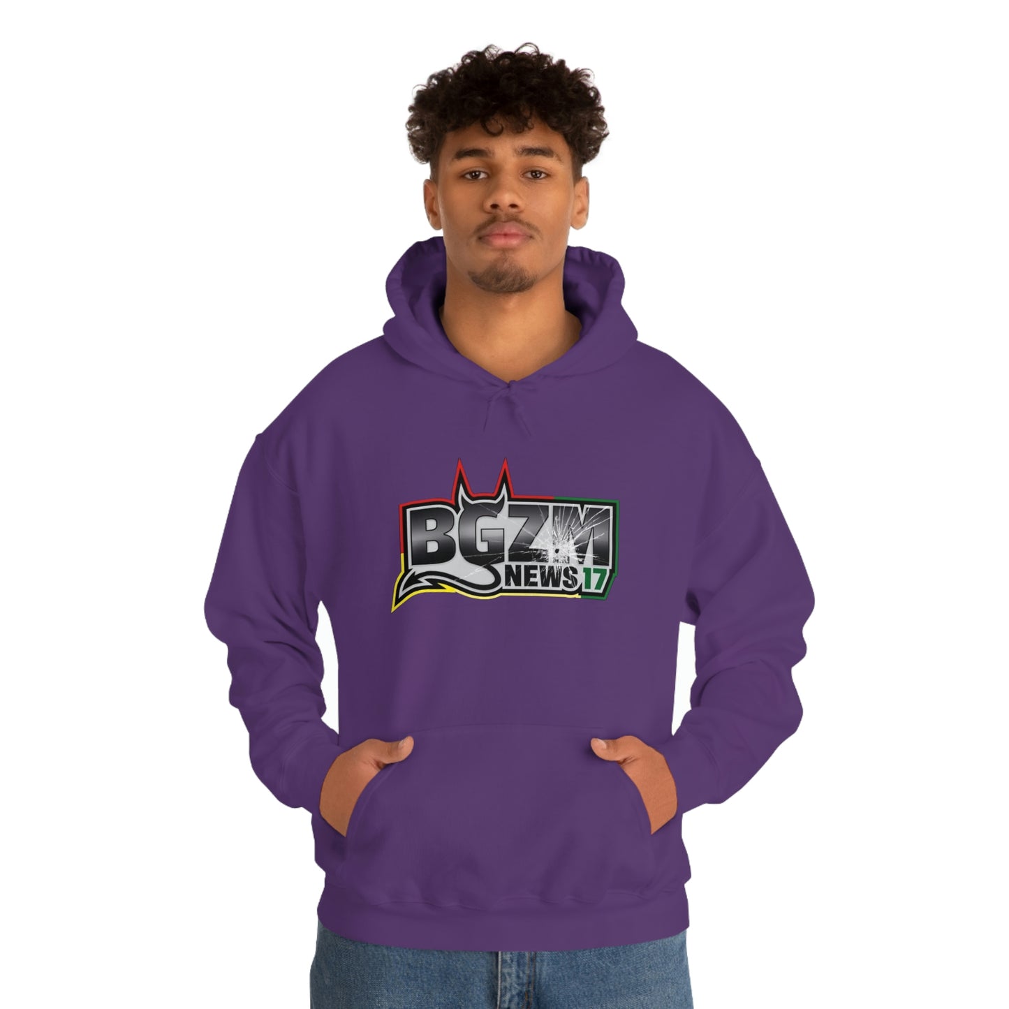 Unisex Heavy Blend™ BGZM NEWS 17 SHOT LOGO Hooded Sweatshirt