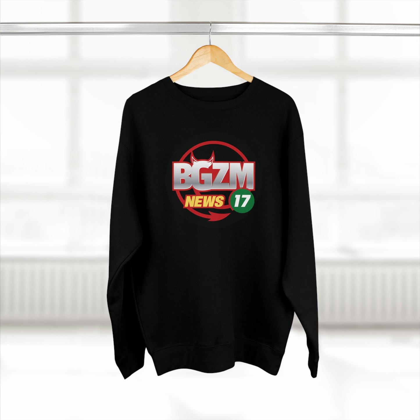 Unisex BGZM NEWS 17 Premium Crewneck Sweatshirt