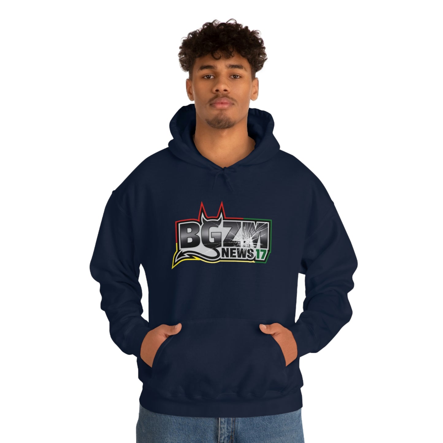 Unisex Heavy Blend™ BGZM NEWS 17 SHOT LOGO Hooded Sweatshirt