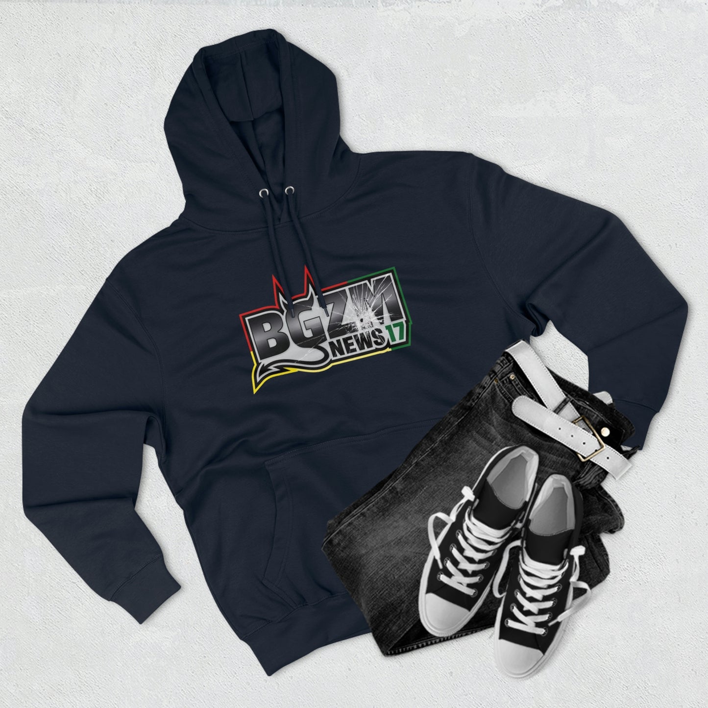 Unisex Premium BGZM NEWS 17 Pullover Hoodie