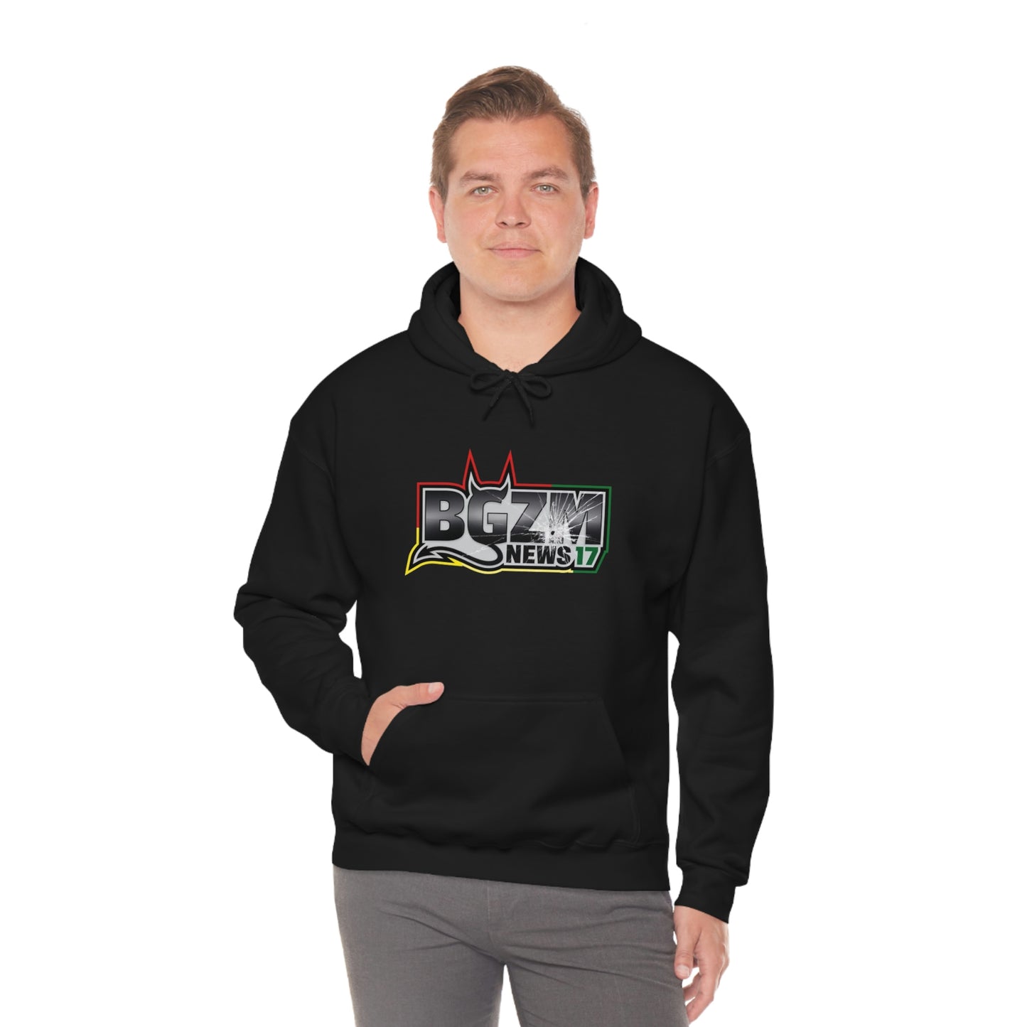 Unisex Heavy Blend™ BGZM NEWS 17 SHOT LOGO Hooded Sweatshirt