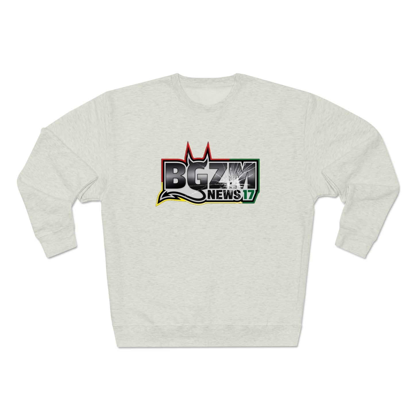 Unisex BGZM NEWS 17 SHOT LOGO Premium Crewneck Sweatshirt