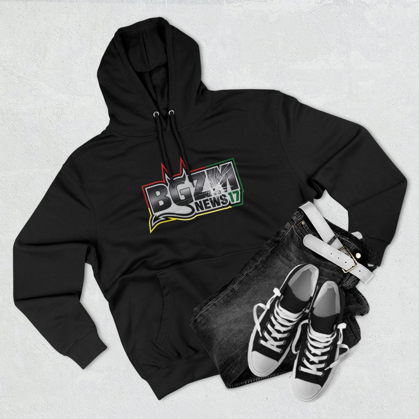 Unisex Premium BGZM NEWS 17 Pullover Hoodie
