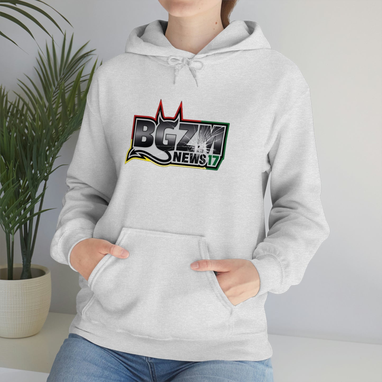 Unisex Heavy Blend™ BGZM NEWS 17 SHOT LOGO Hooded Sweatshirt