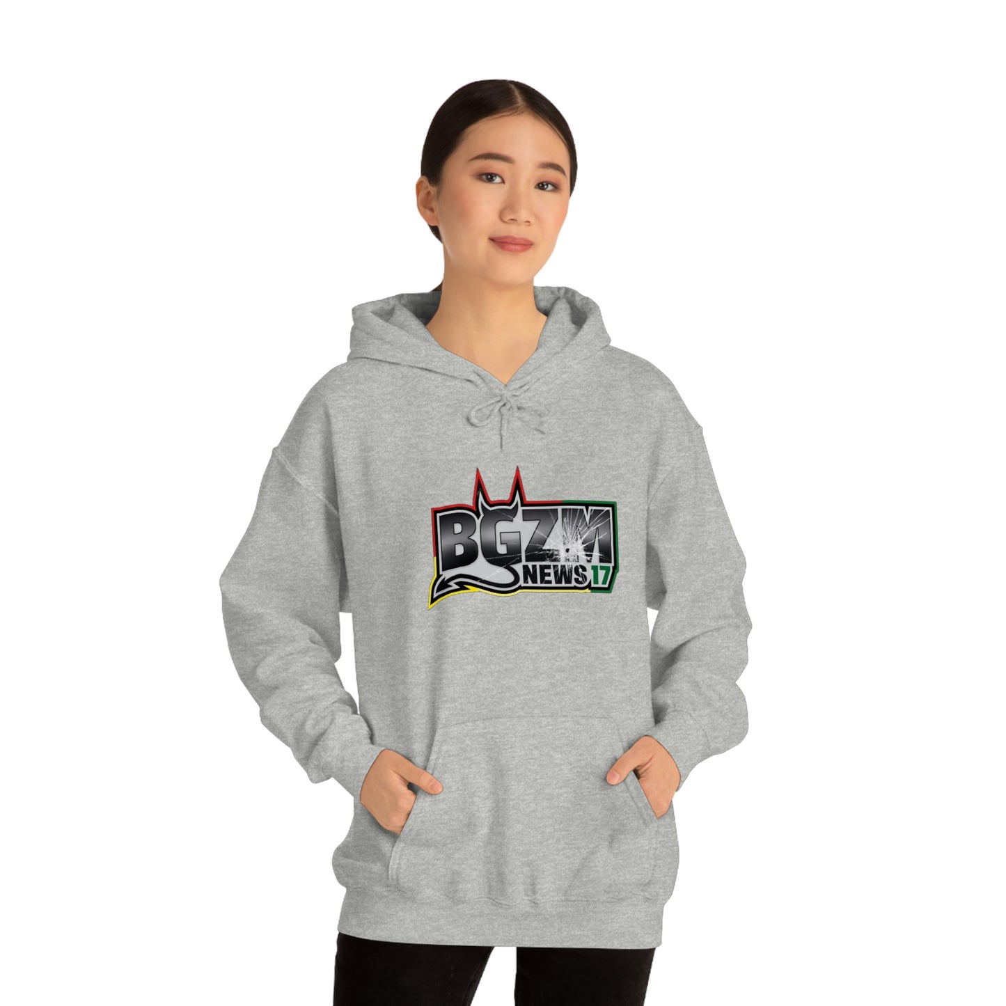 Unisex Heavy Blend™ BGZM NEWS 17 SHOT LOGO Hooded Sweatshirt