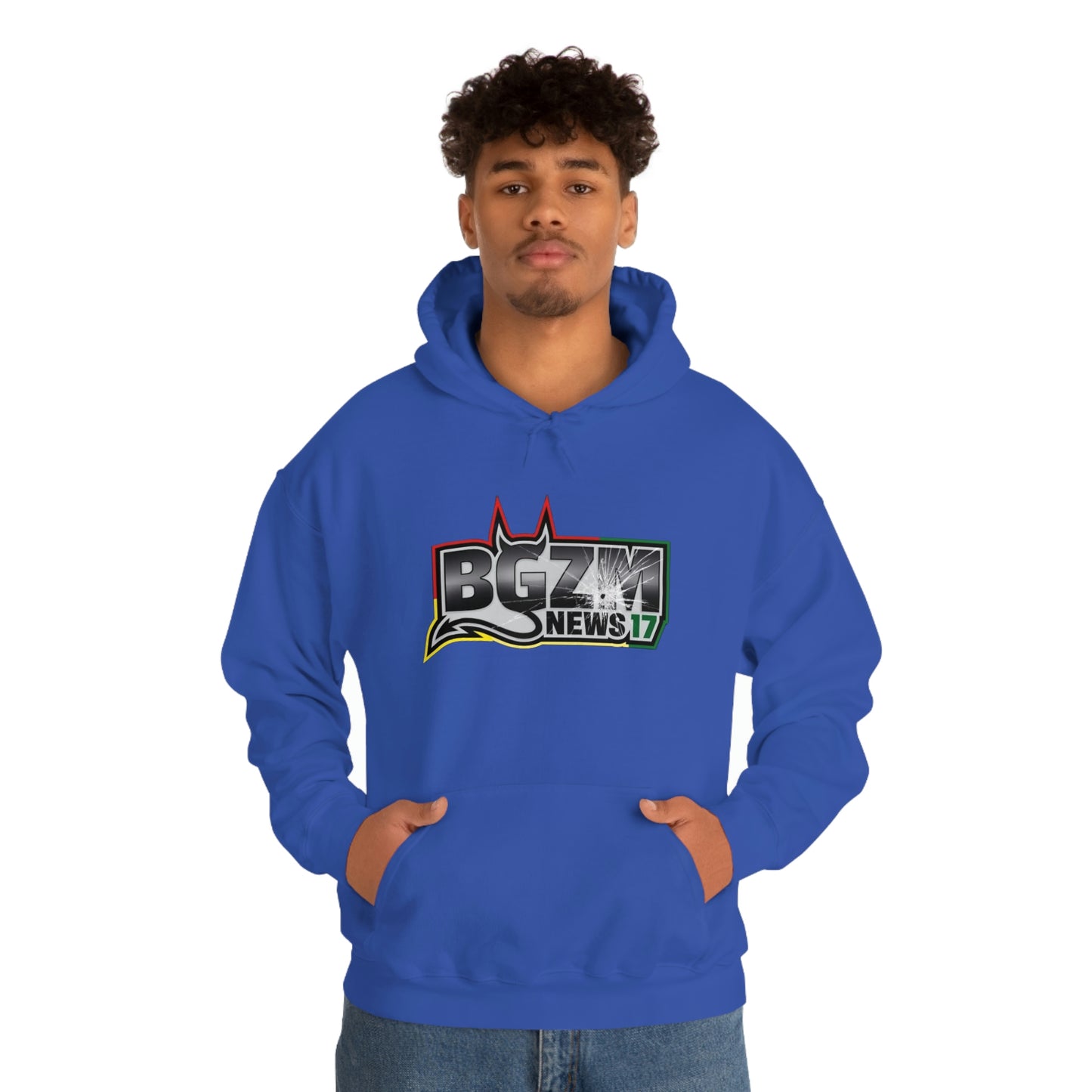 Unisex Heavy Blend™ BGZM NEWS 17 SHOT LOGO Hooded Sweatshirt