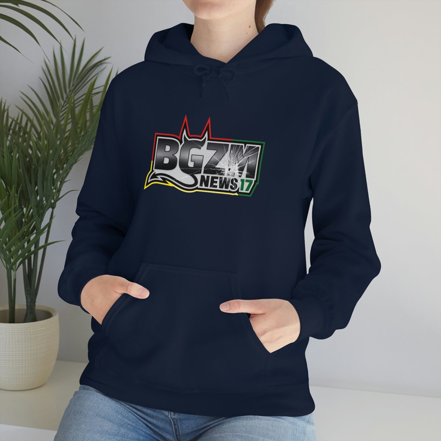 Unisex Heavy Blend™ BGZM NEWS 17 SHOT LOGO Hooded Sweatshirt