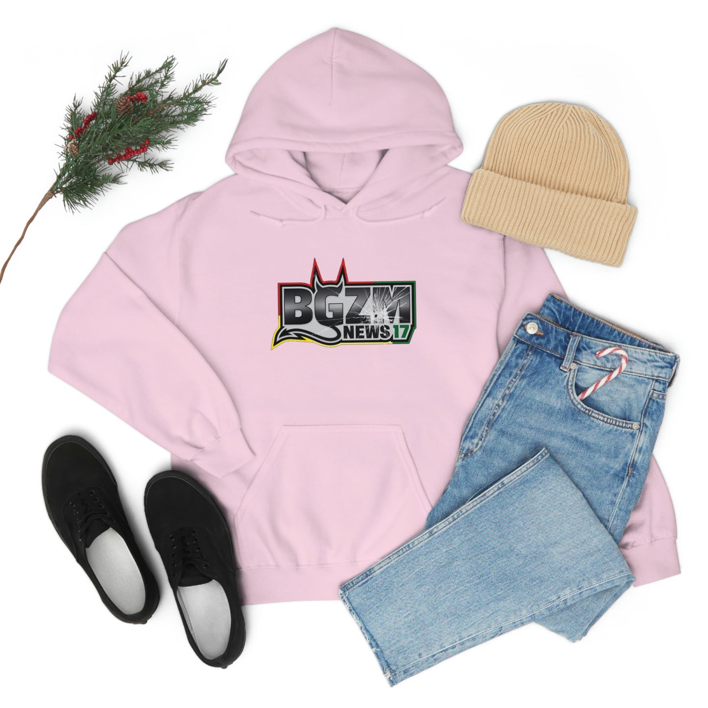 Unisex Heavy Blend™ BGZM NEWS 17 SHOT LOGO Hooded Sweatshirt