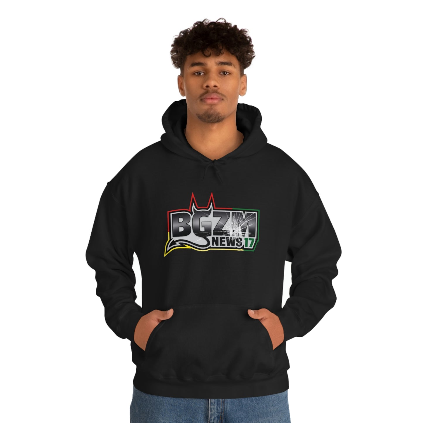 Unisex Heavy Blend™ BGZM NEWS 17 SHOT LOGO Hooded Sweatshirt