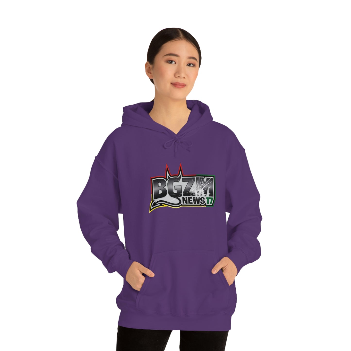 Unisex Heavy Blend™ BGZM NEWS 17 SHOT LOGO Hooded Sweatshirt