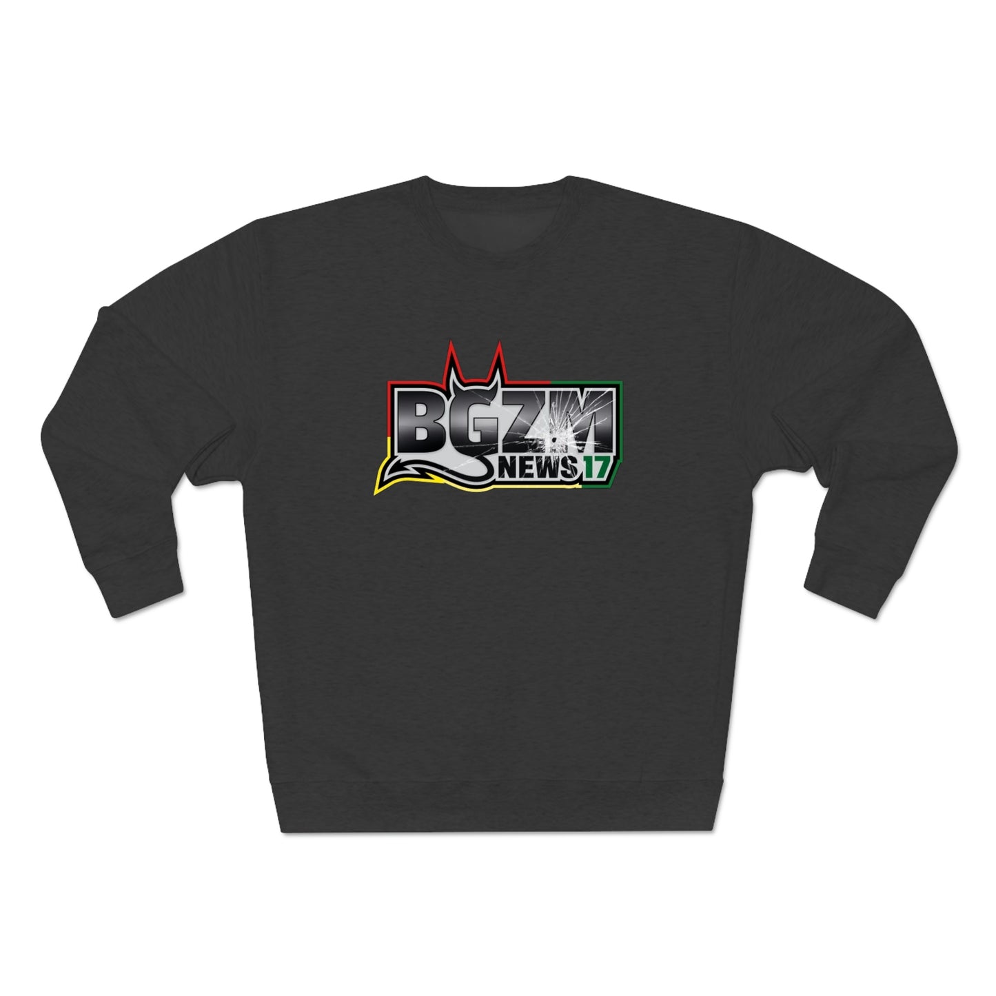 Unisex BGZM NEWS 17 SHOT LOGO Premium Crewneck Sweatshirt